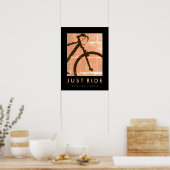 Poster Vélo Juste Ride and Fee Good (Cuisine)