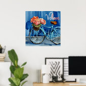 Poster Velo Love Cyclisme (Bureau à domicile)