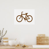 Poster Vélo marron (Cuisine)