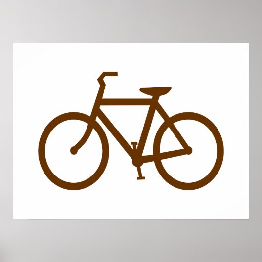 Poster Vélo marron (Devant)
