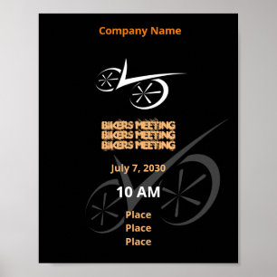 Poster Vélo Noir intelligent