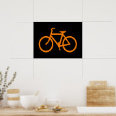 Poster Vélo Orange (Cuisine)