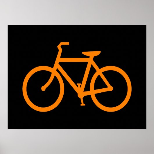 Poster Vélo Orange (Devant)