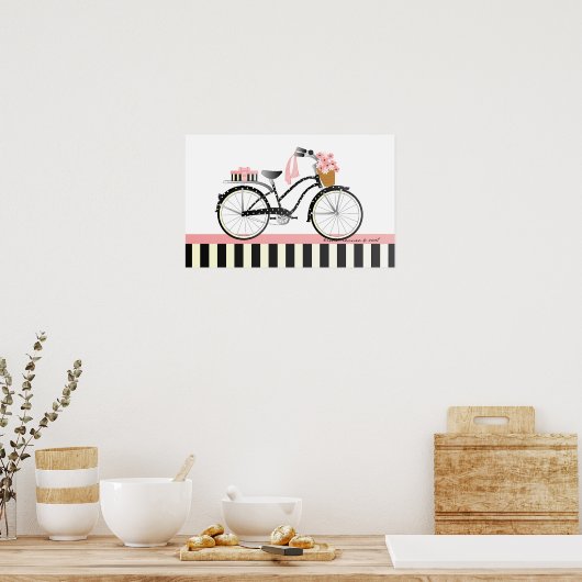 Poster Vélo Polka Dot (Cuisine)