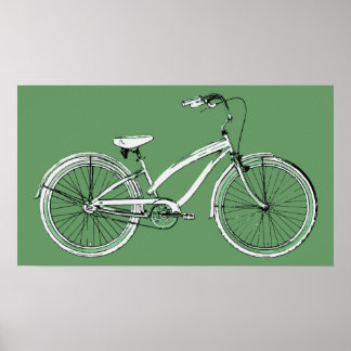 Poster vélo rétro