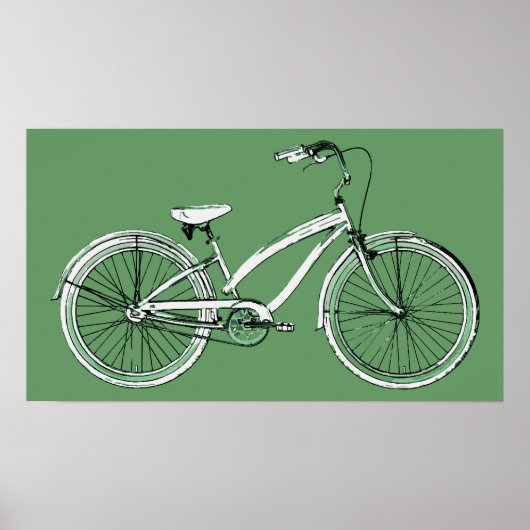 Poster vélo rétro (Devant)