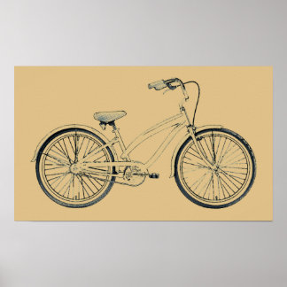 Poster vélo rétro