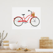 Poster Vélo rouge (Cuisine)