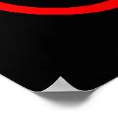 Poster Vélo Rouge (Coin)