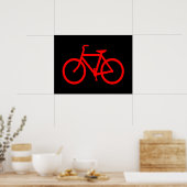 Poster Vélo Rouge (Cuisine)