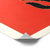 Poster Vélo Simplex Cycloide Retro Amsterdam Hollande (Coin)