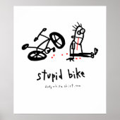 Poster Vélo Stupide (Devant)