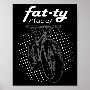 Poster Vélo tout terrain Fat Bike Cyclisme gras