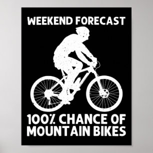 Poster Vélo Tout Terrain Pour Hommes Femmes Mtb Vélo Tout