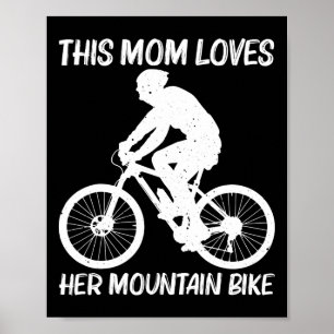 Poster Vélo tout terrain pour maman mère MTB VTT B