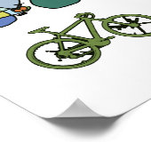 Poster vélo - vélo + vélo (Coin)