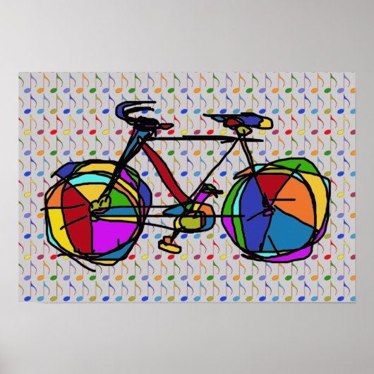 Poster vélo, vélo ; vélo / vélo (Devant)