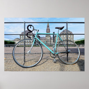 Poster Vélo vert au château de Christiansborg, Copenhague