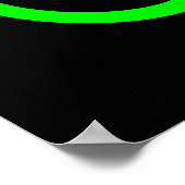 Poster Vélo Vert Citron (Coin)