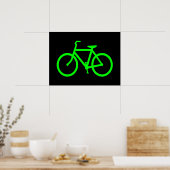 Poster Vélo Vert Citron (Cuisine)