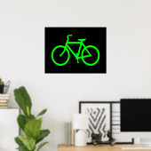Poster Vélo Vert Citron (Bureau à domicile)