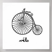 Poster VÉLO vintage (Devant)