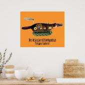 Poster Velociornithorhynchus ~ Platypus Explorer (Cuisine)