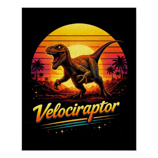 Poster Vélociraptor (Devant)