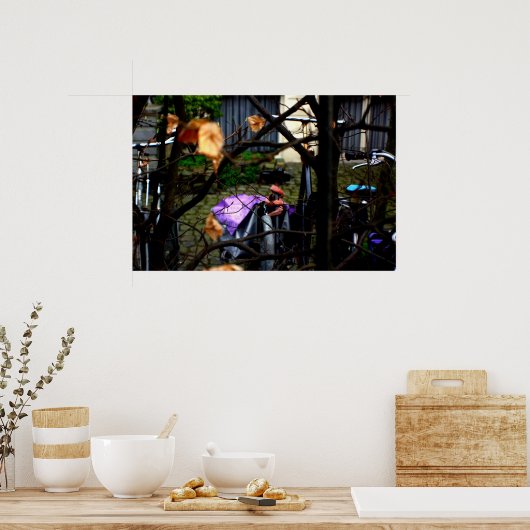 Poster Vélos Amsterdam (Cuisine)