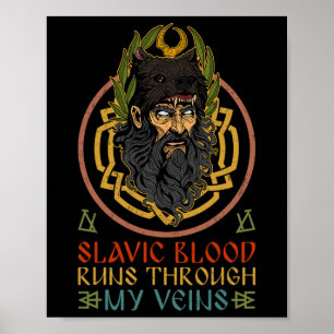 Poster Velos Mythologique Ancienne Russie Ukraine Slav P