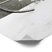Poster Vélos neige à Amsterdam, Pays-Bas (Coin)