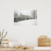 Poster Vélos neige à Amsterdam, Pays-Bas (Cuisine)