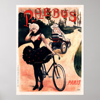 Poster VÉLOS PHÉBUS France Paris PAL Jean Paleologu