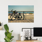Poster Vélos Sur La Promenade (Bureau à domicile)