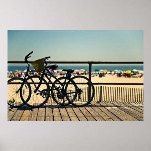 Poster Vélos Sur La Promenade (Devant)