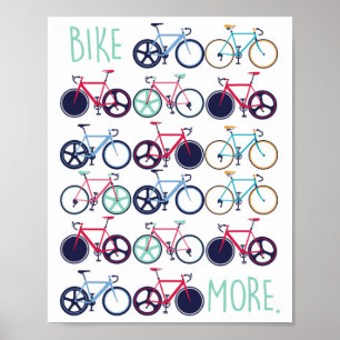 Poster Vélos Vélo Plus Bicyclette Cyclisme Cycliste Mtb G