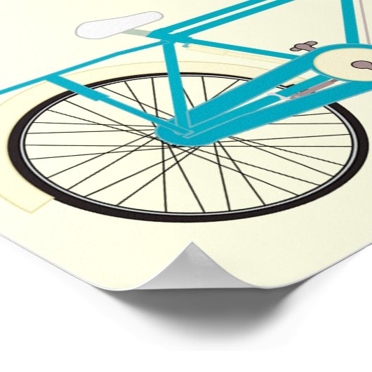 Poster Vélos vintages (Coin)