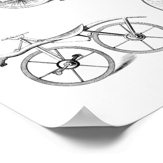 Poster Vélos vintages (Coin)