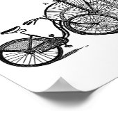 Poster Vélos vintages (Coin)