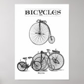 Poster Vélos vintages (Devant)