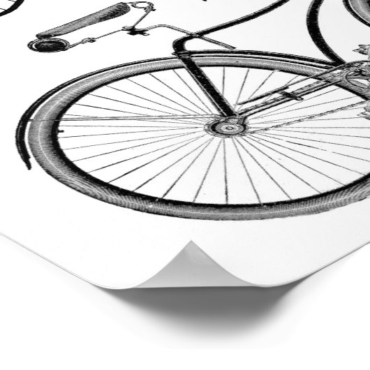 Poster Vélos vintages (Coin)