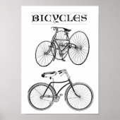 Poster Vélos vintages (Devant)