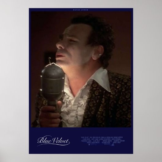 Poster VELVET BLEU personnalisé (Devant)