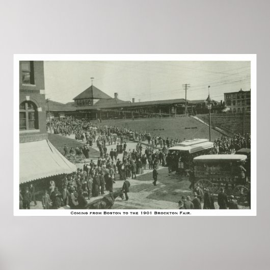 Poster Venant de Boston à Brockton Fair. (Devant)
