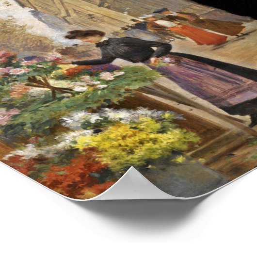 Poster Vendeur de fleurs (Coin)