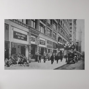 Poster Vendeurs indiens indigènes Seattle WA 1905