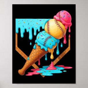 Poster Vendre Crème de glace goutte drôle Vendre Hommes E