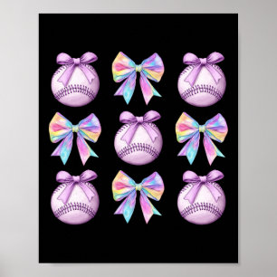 Poster Vendre des rubans coquettes mignons violet tendanc