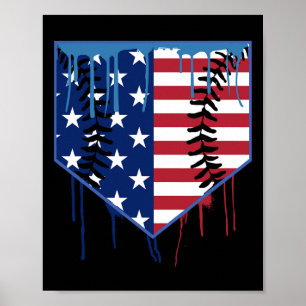 Poster Vendre Driys Ice Cream Patriotic American Drapeau