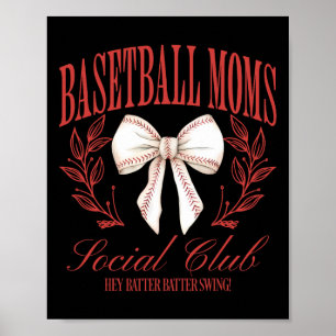 Poster Vendre Maman Social Club Coquette Bow Funny Maman